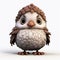 Cartoonish Owl Game Animation With Fine Feather Details