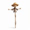 Cartoonish Scarecrow On Stick - 3d Jpg File - National Geographic Style