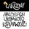 Cartoony hand drawn lettering font