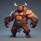 Cartoony Minotaur Cultist Character With Valorant Style