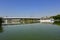 Cartuja bridge over the Guadalquivir River, Seville, Andalusia, Spain