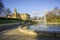 Cartwright Hall and Mughal water gardens.