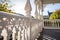 carved balustrade detailing on victorian porch