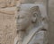Carved bust at Karnak Temple in Luxor - Egypt