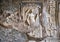 Carved ceiling details in bathhouse remains, Scavi Di Pompei