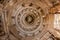 Carved ceiling of The Sun Temple, Modhera in Gujarat