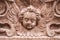 Carved depiction of cherub, winged unearthly christian biblical creature, Petersfriedhof, Salzburg, Austria