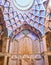 Carved details of Borujerdi Historical House interior, Kashan, Iran