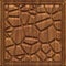 Carved geometric pattern on wood background texture, panel, 3d illustration