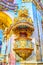 The carved golden pulpit of Peterskirchen in Vienna, Austria