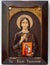 Carved icon from wood handmade. Holy timothy