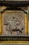 Carved idol on the inner wall of the Brihadishvara Temple, Thanjavur, Tamil Nadu, India.