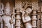 Carved idol on the inner wall of Rani ki vav, an intricately constructed stepwell on the banks of Saraswati River. Patan, Gujarat