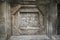 Carved idols on ceiling of Hoysaleswara temple, is a 12th-century Hindu temple dedicated to lord Shiva, Halebeedu