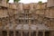 Carved idols on the inner wall and pillars of Rani ki vav, an intricately constructed stepwell on the banks of Saraswati River. P