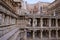 Carved idols on the inner wall and pillars of Rani ki vav, an intricately constructed stepwell on the banks of Saraswati River. P