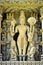 Carved image of Hindu God Vishnu on the wall of Jagadambi Temple at Khajuraho