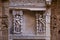 Carved inner walls of Rani ki vav,an intricately constructed stepwell on the banks of Saraswati River. Patan, Gujarat, India