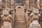 Carved Lions at the entrance of the Sun Temple