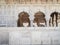 Carved Marble Archways at Agra Fort in India