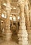 Carved marble in Jain temple at Ranakpur, India