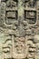 Carved Mayan stella, Copan ruins, Honduras