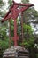 Carved memorial cross