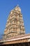 Carved outer gopuram of Virupaksha Temple, also known as the Pampavathi temple, Hampi, Karnataka
