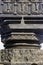 A carved pillar, thoranan arches, Warangal Fort, Warangal, Telangana.