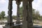 Carved pillars of mukha mandapa, Shantinatha Basadi, Basadi Halli jain temple complex, Karnataka