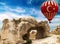 Carved rock in Cappadocia, Turkey