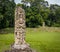 Carved Stella in Mayan Ruins - Copan Archaeological Site, Honduras