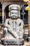 Carved in stone guard at Dattatraya temple Bhaktapur Nepal