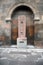 Carved stone khachkar in Armenia