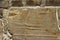 Carved stones at the ruins of Monte Alban, Mexico