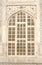 Carved window and mosaic on marble, Taj Mahal, India