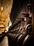 Carved wooden chairs, Cathedral Tarragona, Catalonia, Spain