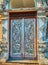 Carved wooden door of the vintage building, Chiang Mai, Thailand