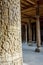 Carved wooden pillars in madrassa, Khiva