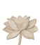 Carving Clay of lotus flower isolate on white background