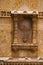 Carving details on eastern gate of Champaner Fort, located in UNESCO protected Champaner - Pavagadh Archaeological Park