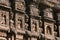 Carving details of the gopuram of Ganesh Mandir, Purandare Wada, Saswad, Maharashtra, India