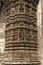 Carving details on the outer wall of Jhulta Minara, Ahmedabad, Gujarat, India