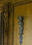 Carvings on a door and frame inside of the Atellani House, Museo Vigna di Leonardo, Milan.