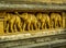 Carvings with elephants in Kelaniya Temple. In Colombo, Sri Lanka