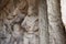 Carvings inside Mahishasuramardini Mandapa at Mahabalipuram in Tamil Nadu, India