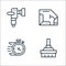 Carwash line icons. linear set. quality vector line set such as broom, quick, interior