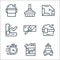 Carwash line icons. linear set. quality vector line set such as car wash, detergent, quick, soap, window cleaning, interior,