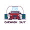 Carwash line style banner