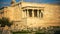 Caryatid draped female figure used instead of a column as a support ancient Acropolis Athens Greece